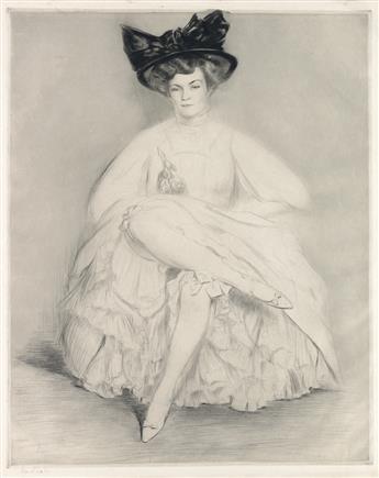 EDGAR CHAHINE Two drypoints.